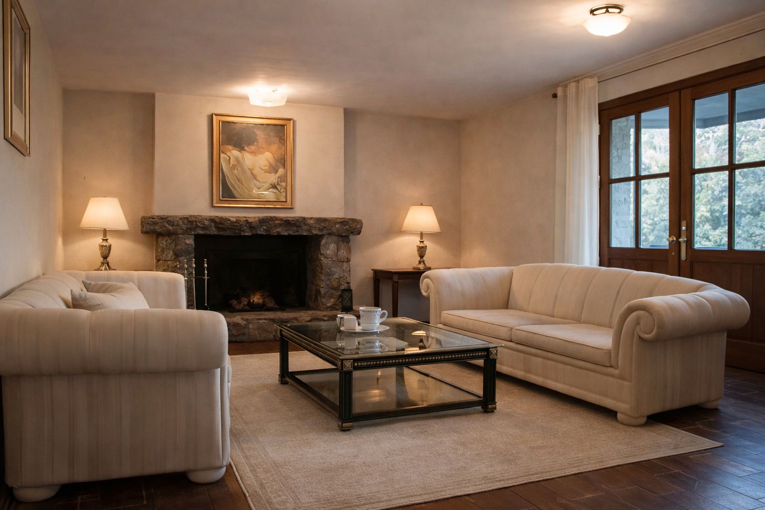 Sala d'estar de Casa o xalet en venda en Navacerrada amb Aire condicionat, Jardí privat i Terrassa