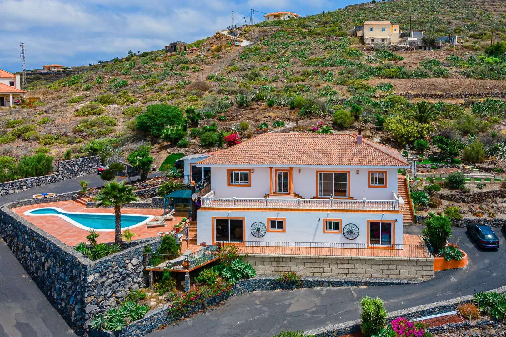 Vista exterior de Casa o chalet en venta en Adeje con Jardín privado, Terraza y Trastero