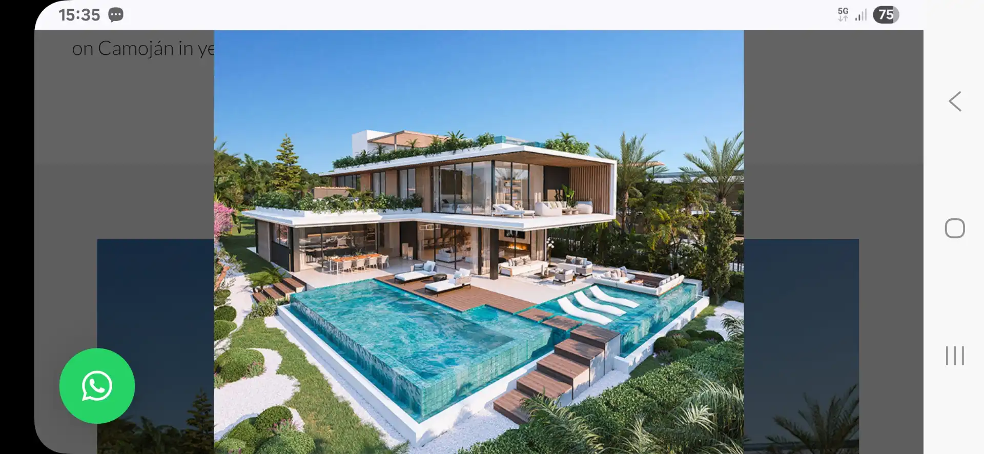 Piscina de Casa o xalet en venda en Marbella amb Aire condicionat, Jardí privat i Terrassa