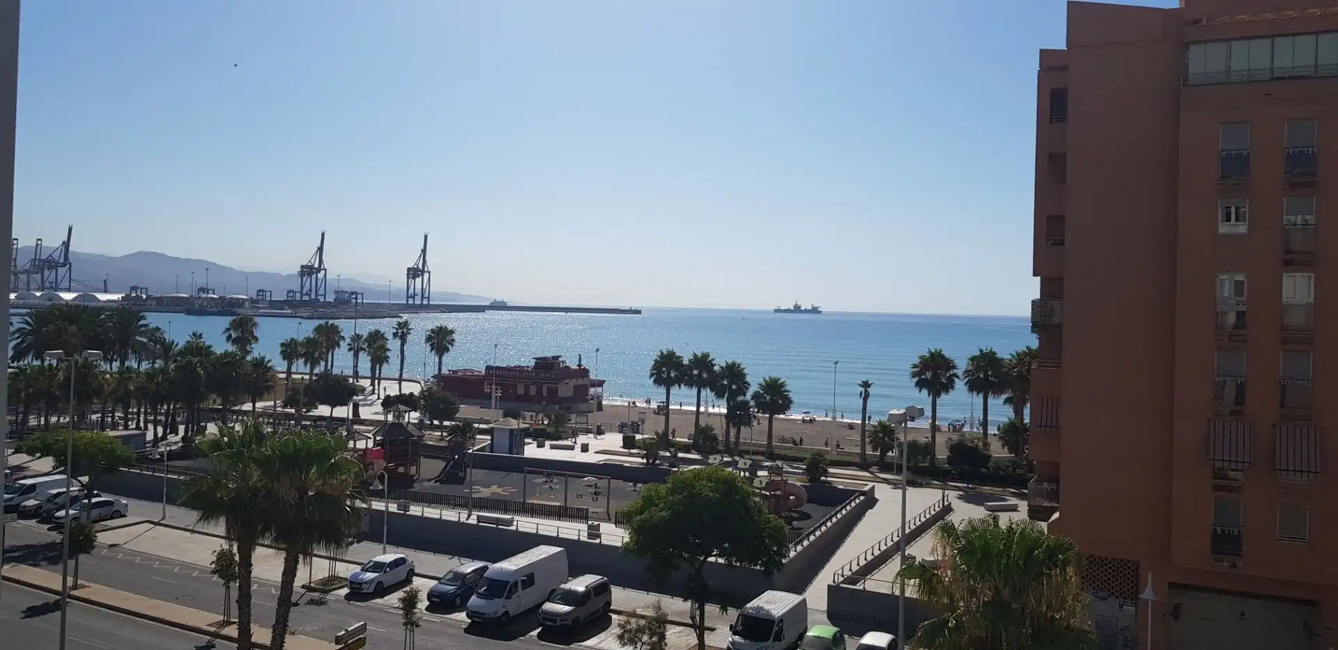 Vista exterior de Piso de alquiler en Málaga con Aire acondicionado, Parquet y Terraza