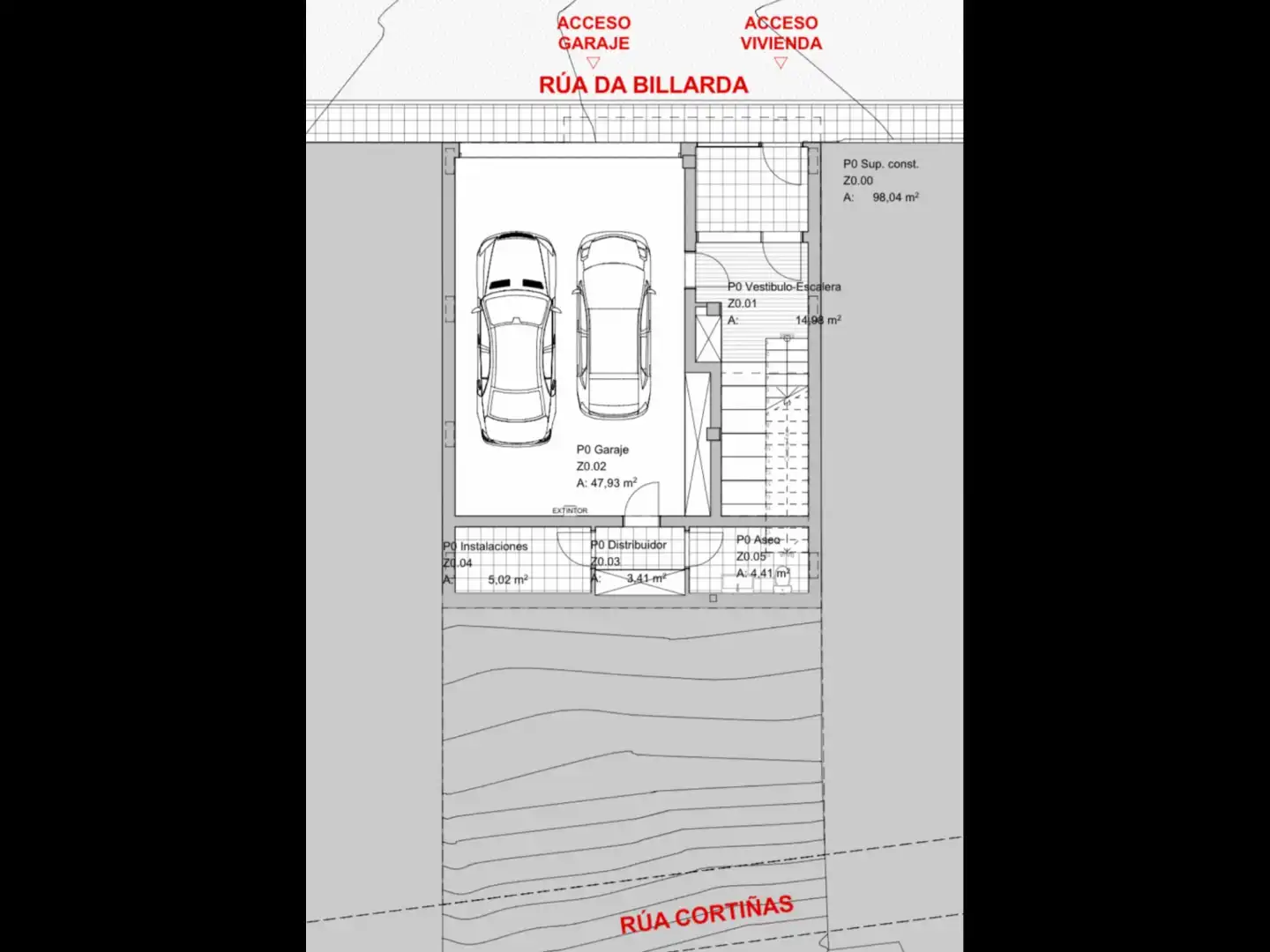 Parkplatz von Residential zum Verkauf in Vilagarcía de Arousa