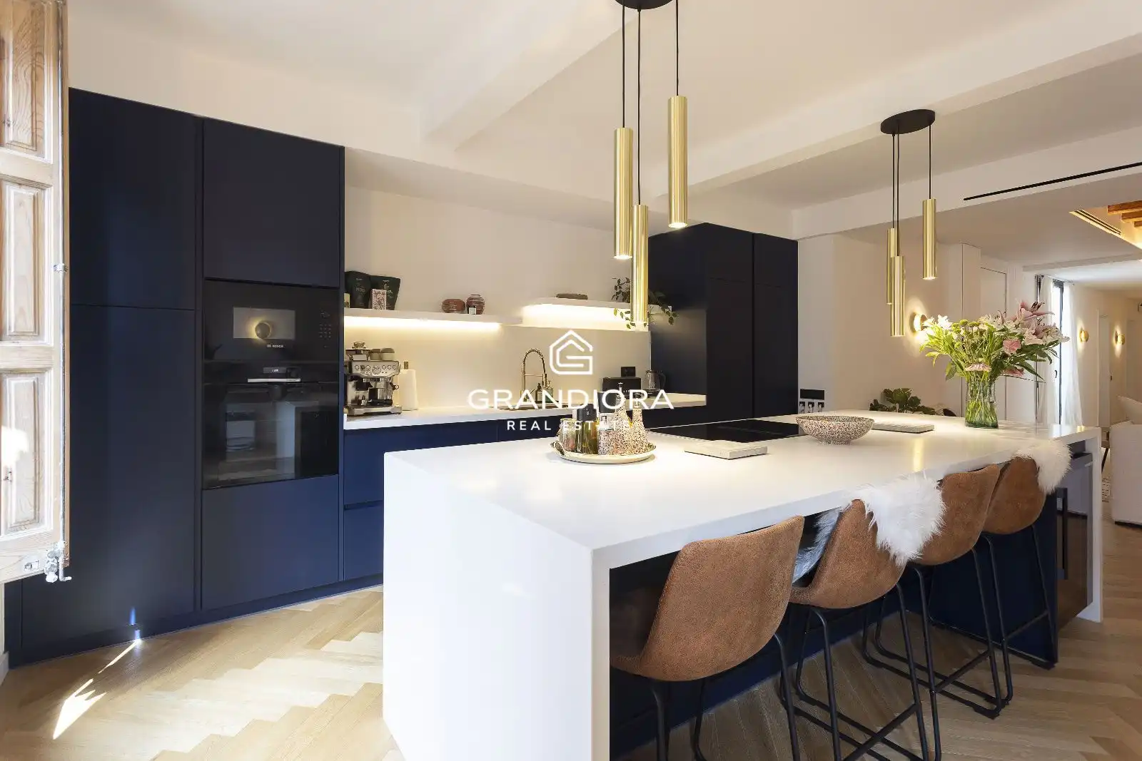 Kitchen of Flat for rent in Barcelona  with Air Conditioner