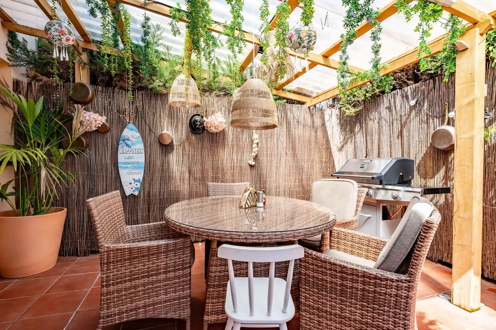 Terraza de Casa adosada en venta en Marbella con Aire acondicionado, Amueblado y Internet