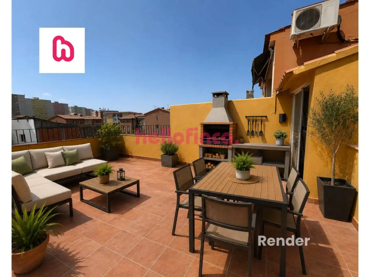 Terraza de Ático en venta en Martorell con Terraza, Amueblado y Alarma
