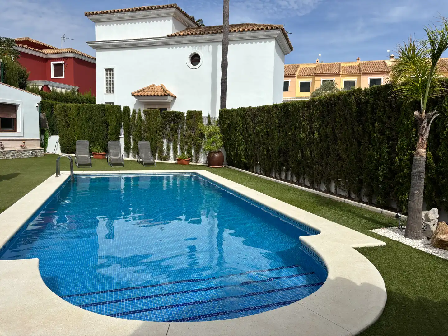 Piscina de Casa o chalet en venta en Islantilla con Aire acondicionado, Calefacción y Jardín privado