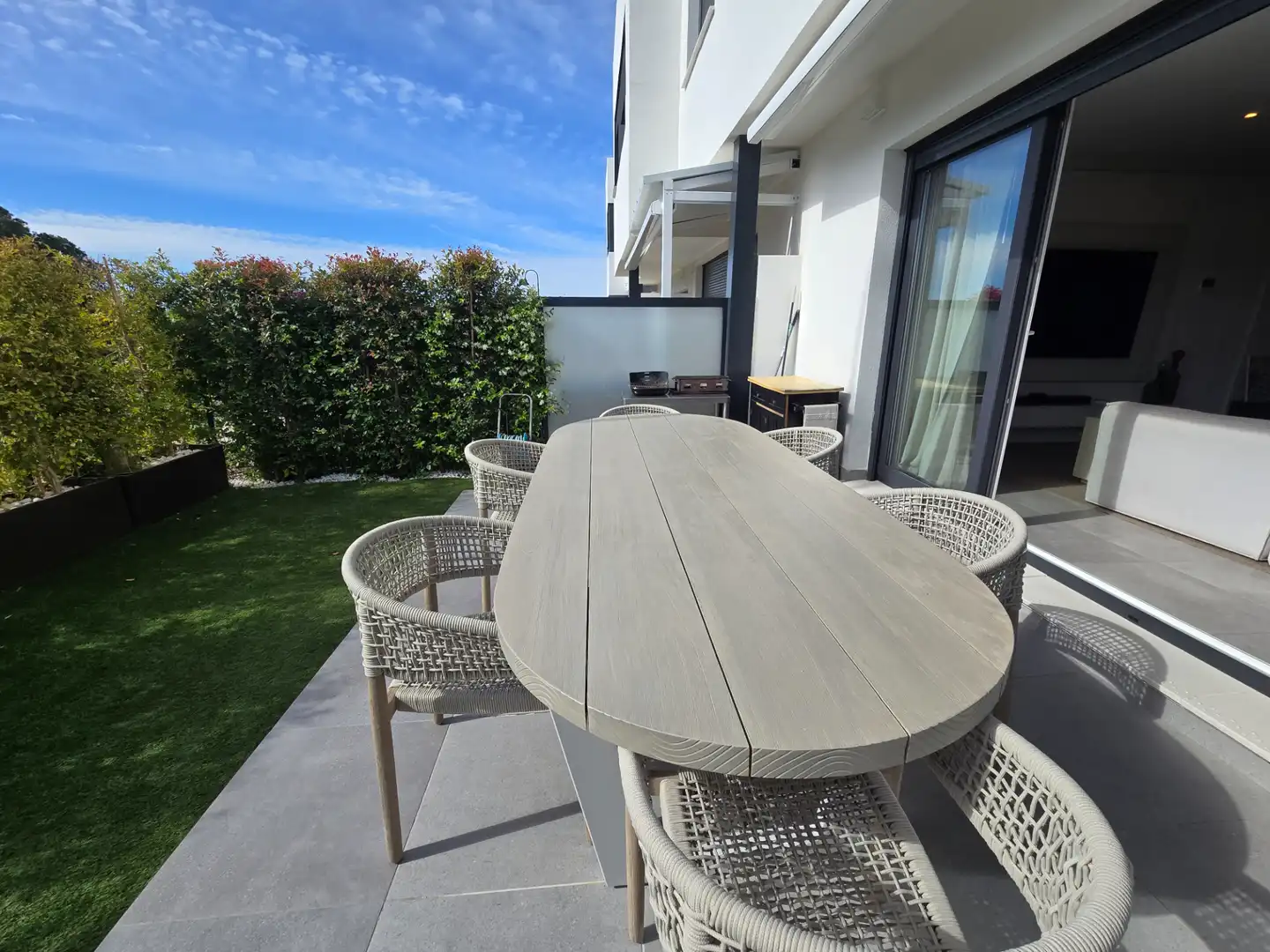 Terrassa de Casa adosada en venda en Mijas amb Aire condicionat, Jardí privat i Terrassa