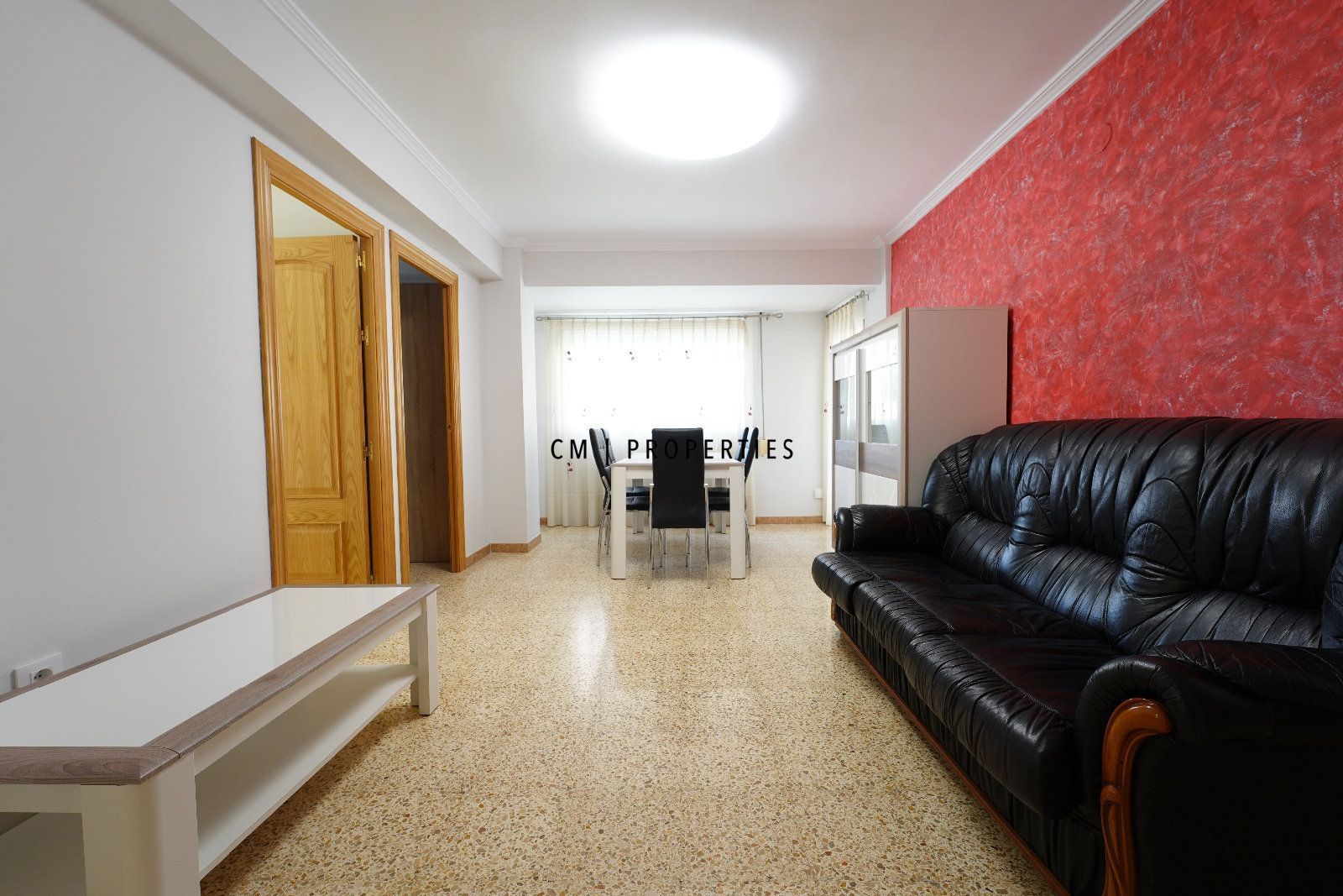 Sala de estar de Piso de alquiler en  Valencia Capital con Aire acondicionado, Calefacción y Terraza