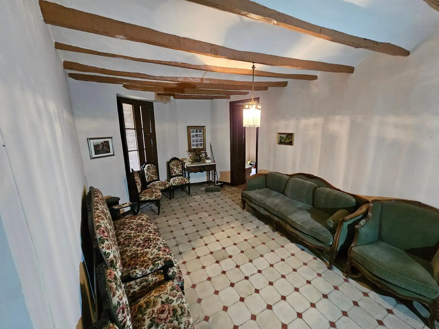 Wohnzimmer von Einfamilien-Reihenhaus zum Verkauf in Poboleda mit Terrasse, Abstellraum und Balkon