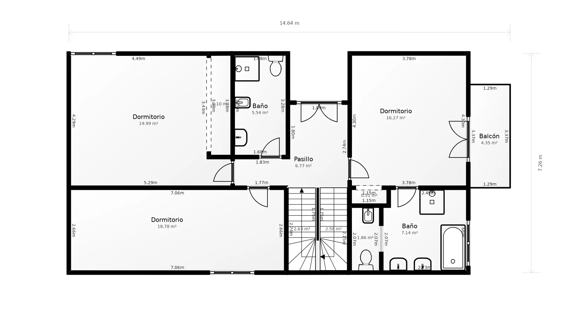 Casa aparellada amb terrassa en venda a Calle Pío XII 39, imagen 62