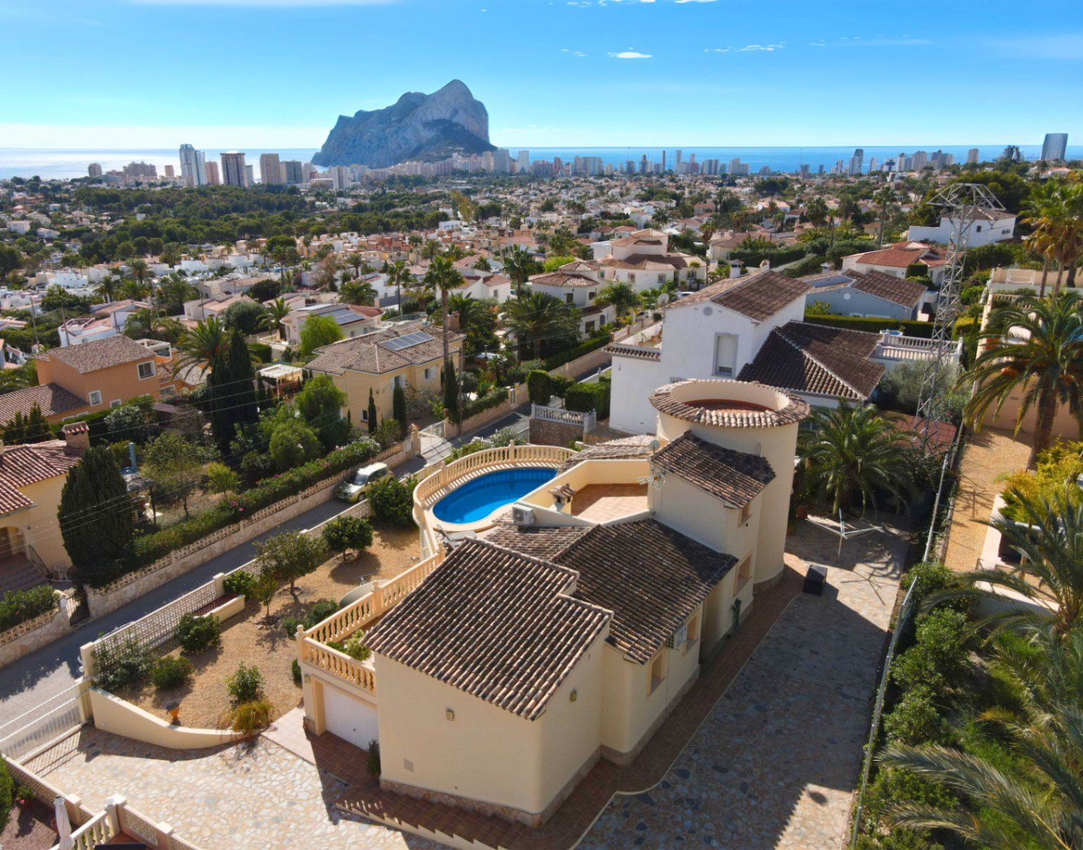 Exterior view of House or chalet for sale in Calpe / Calp  with Air Conditioner, Heating and Private garden