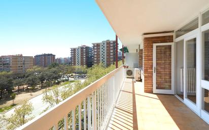 Balcony of Flat for sale in  Barcelona Capital  with Air Conditioner, Heating and Parquet flooring