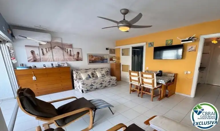 Living room of Study for sale in Roses  with Air Conditioner, Heating and Terrace
