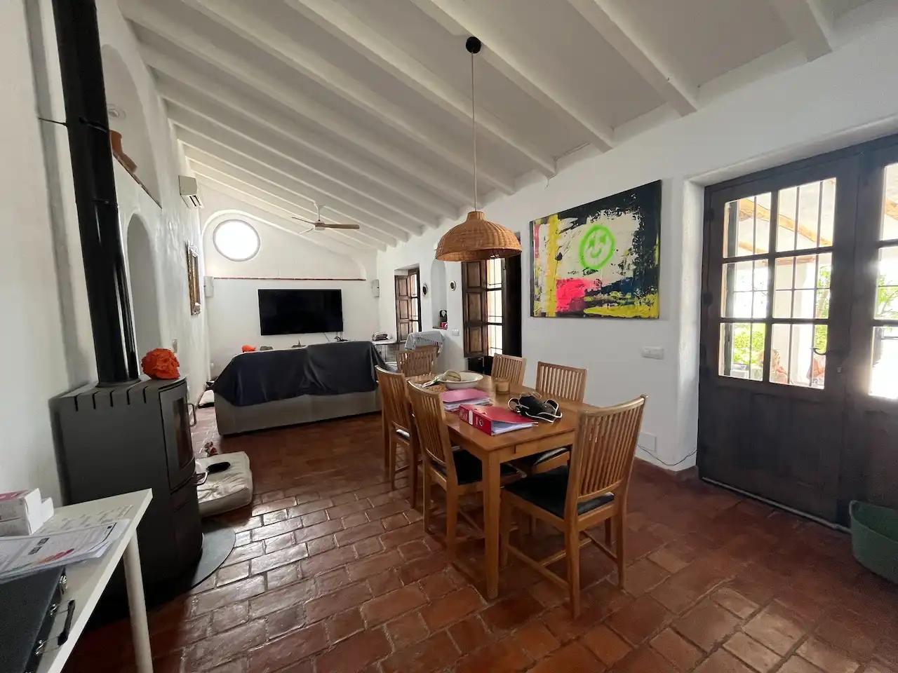 Dining room of Country homes for sale in Vélez-Málaga  with Air Conditioner, Heating and Private garden