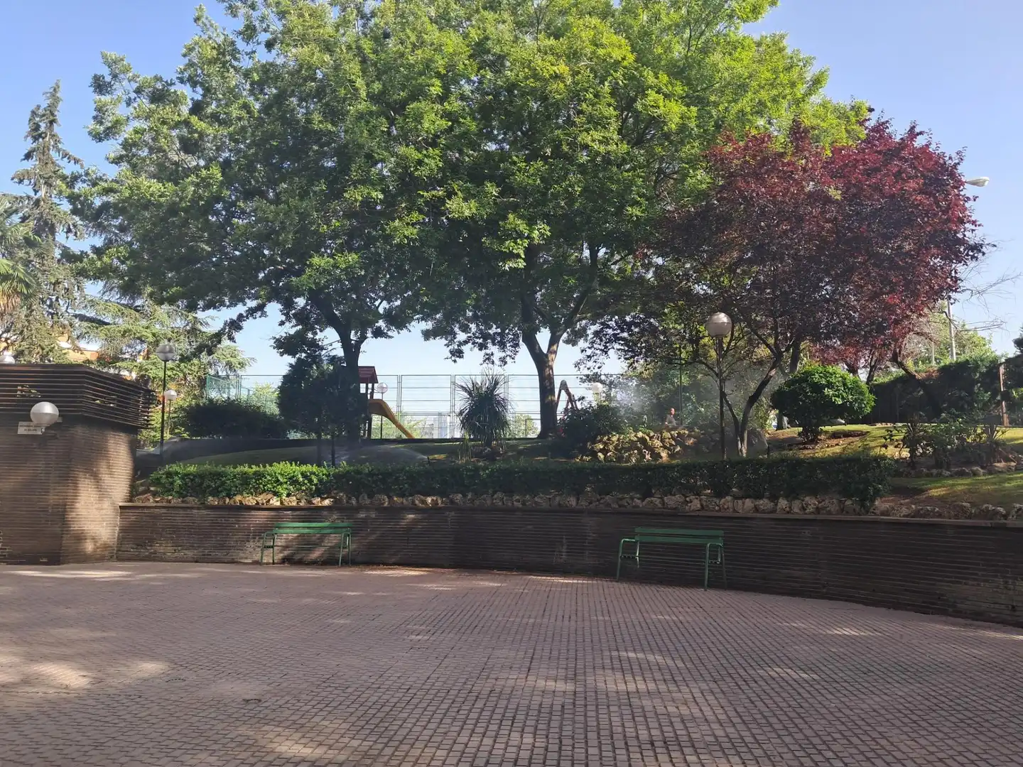 Garden of Flat for sale in Madrid  with Air Conditioner, Heating and Private garden