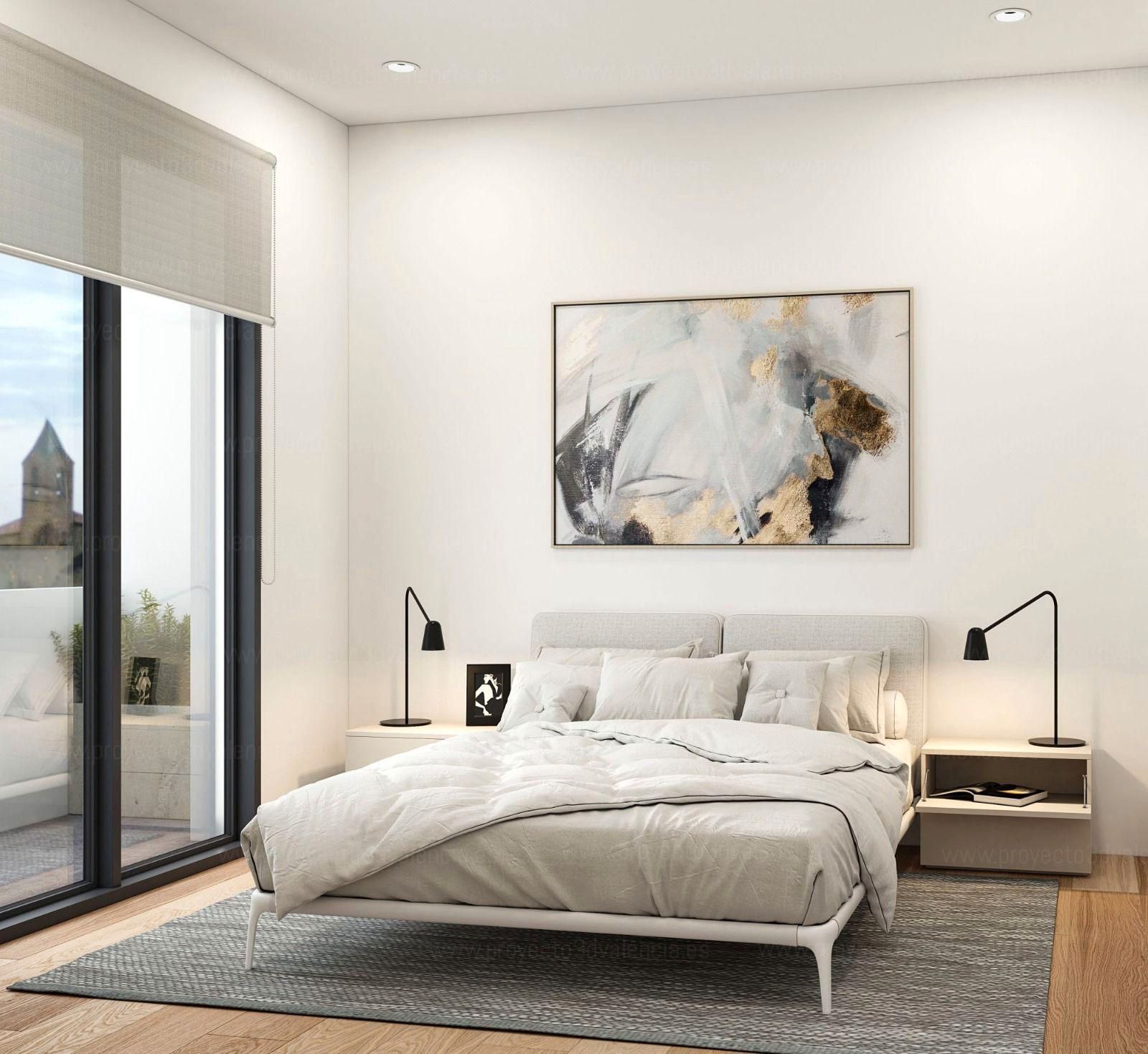 Bedroom of Single-family semi-detached for sale in Ontígola  with Air Conditioner, Heating and Private garden