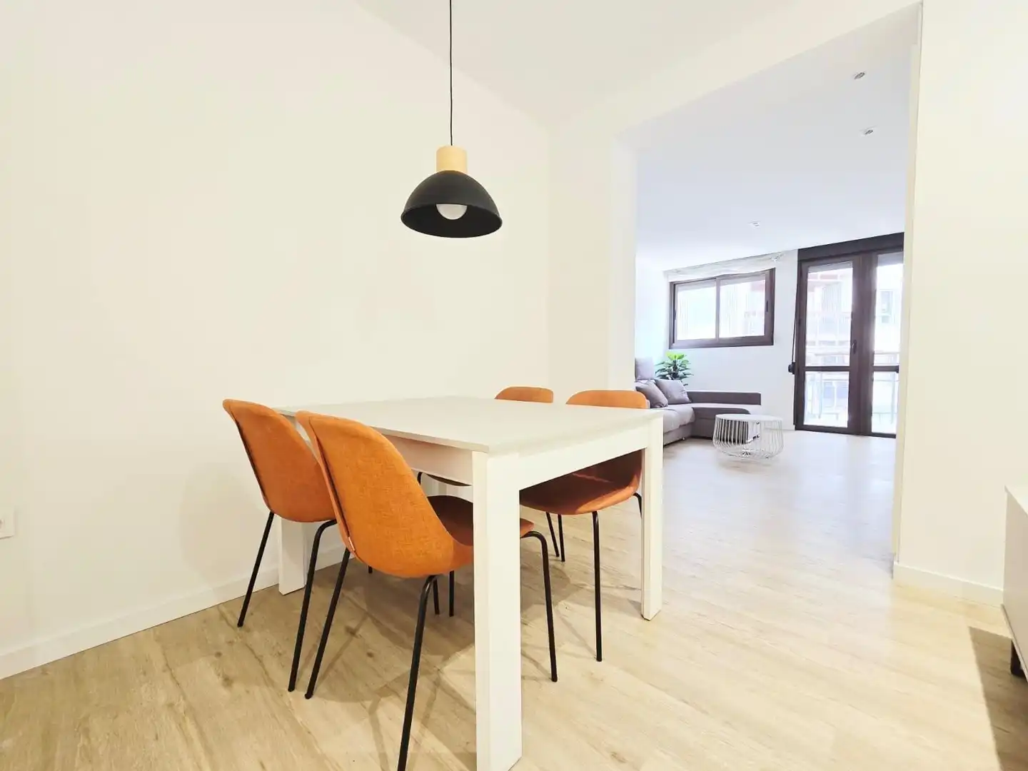 Dining room of Flat for rent in Valencia  with Parquet flooring and Terrace