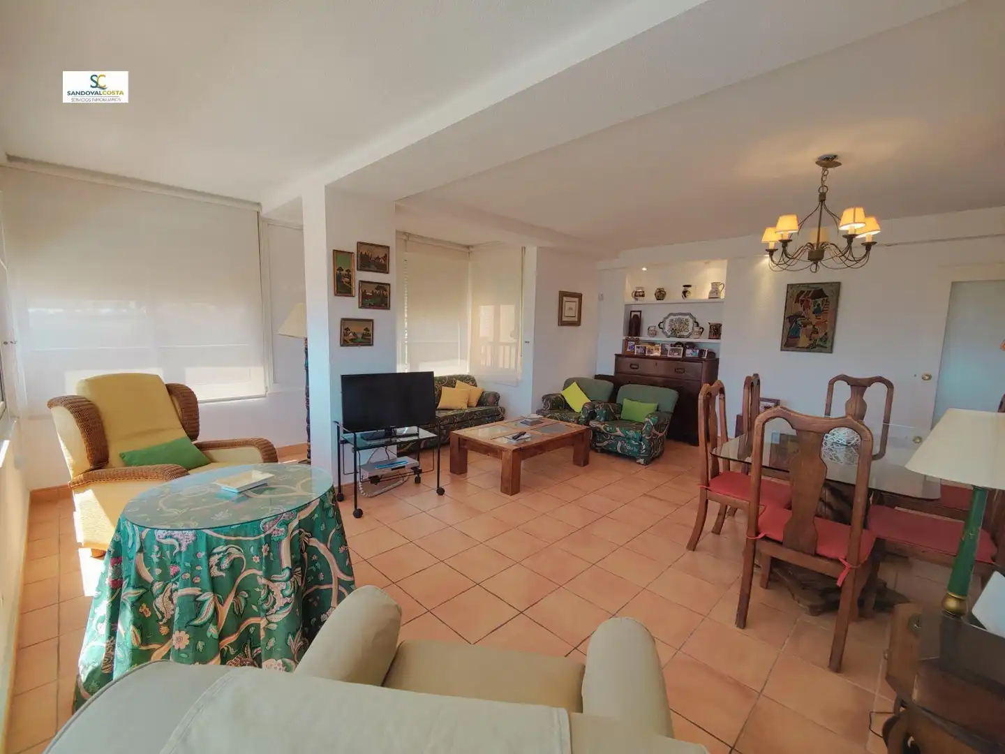 Wohnzimmer von Wohnung zum Verkauf in Alicante / Alacant mit Klimaanlage und Gemeinschaftspool