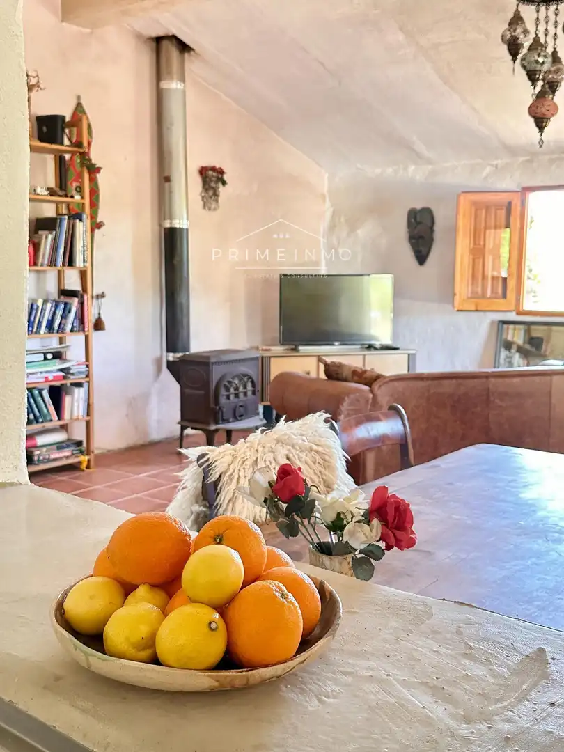 Sala d'estar de Finca rústica en venda en El Perelló amb Terrassa, Traster i Piscina