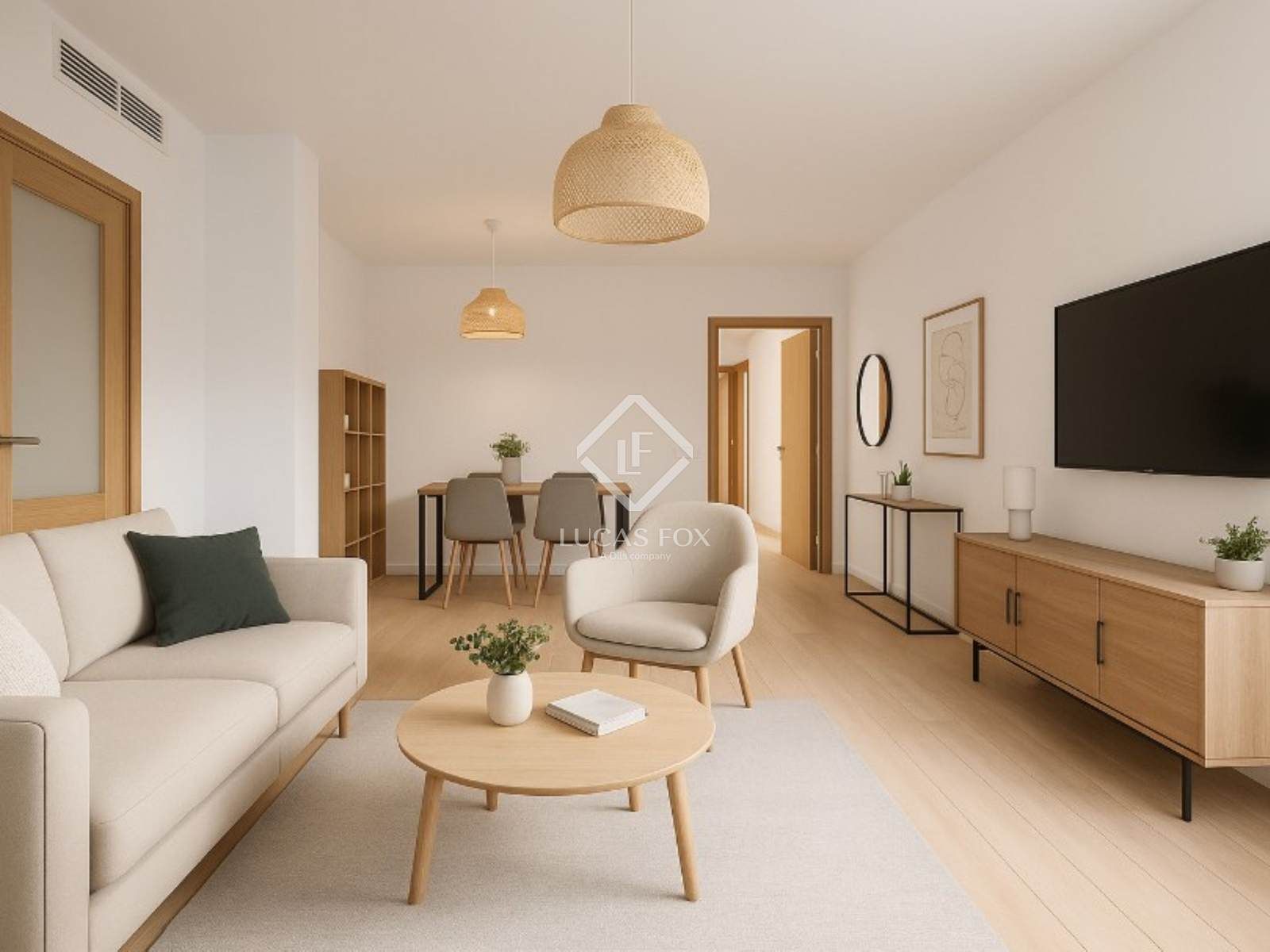 Living room of Flat for sale in  Barcelona Capital  with Air Conditioner, Heating and Storage room