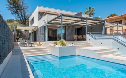 Swimming pool of Single-family semi-detached for sale in Torredembarra  with Air Conditioner, Heating and Terrace