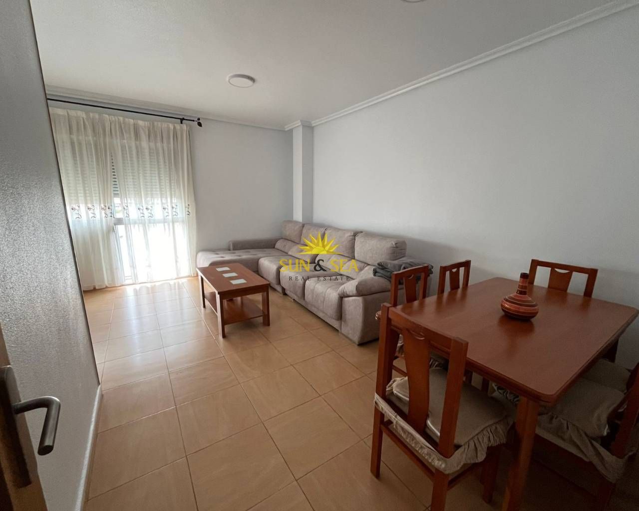 Living room of Apartment to rent in Alcantarilla  with Air Conditioner, Furnished and Washing machine