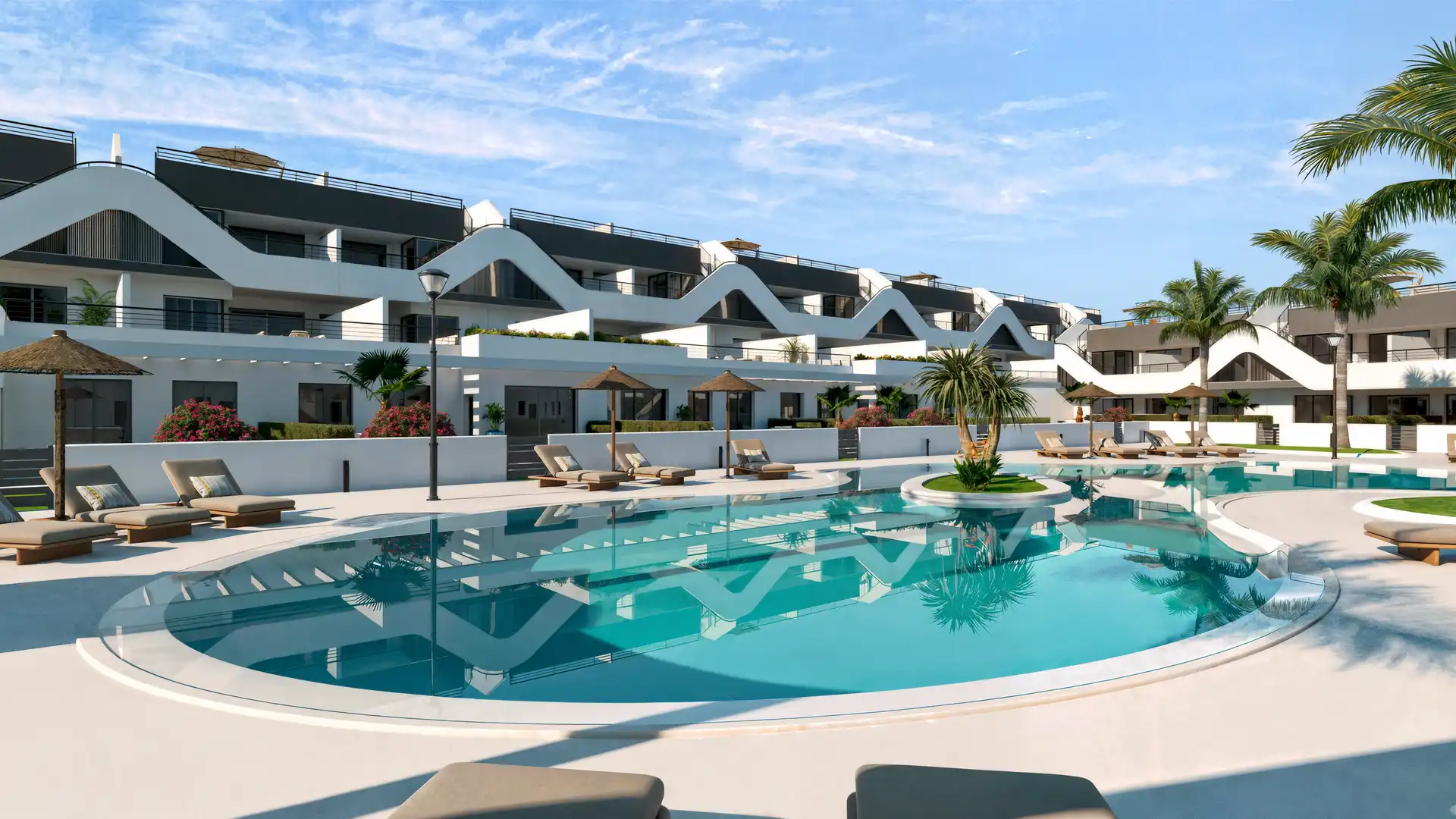 Swimming pool of Apartments for sale in L'Alfàs del Pi  with Community pool