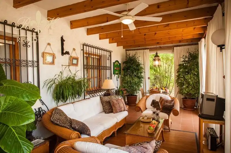 Living room of Houses for sale in L'Alfàs del Pi  with Air Conditioner, Terrace and Swimming Pool