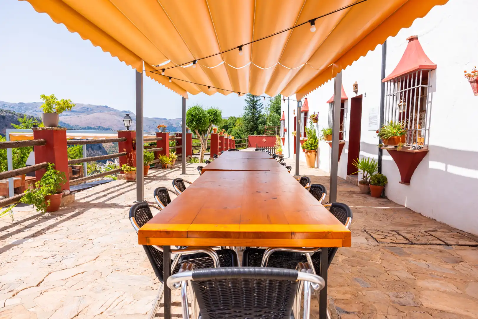 Terraza de Finca rústica en venta en Montejaque con Aire acondicionado, Jardín privado y Terraza