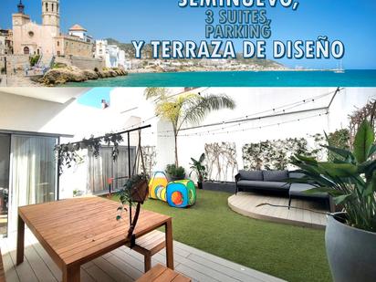Terrace of Planta baja for sale in Sitges  with Air Conditioner, Heating and Parquet flooring