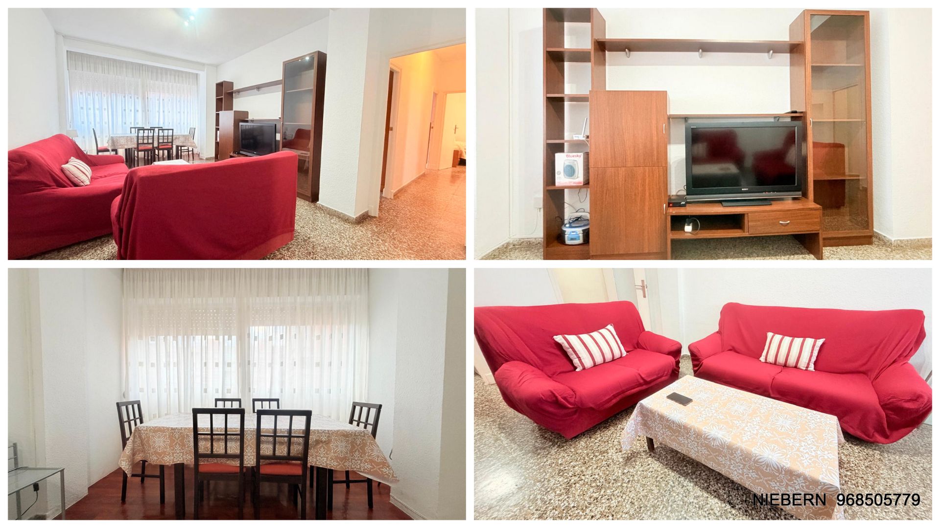Living room of Flat to rent in Cartagena  with Furnished and Balcony