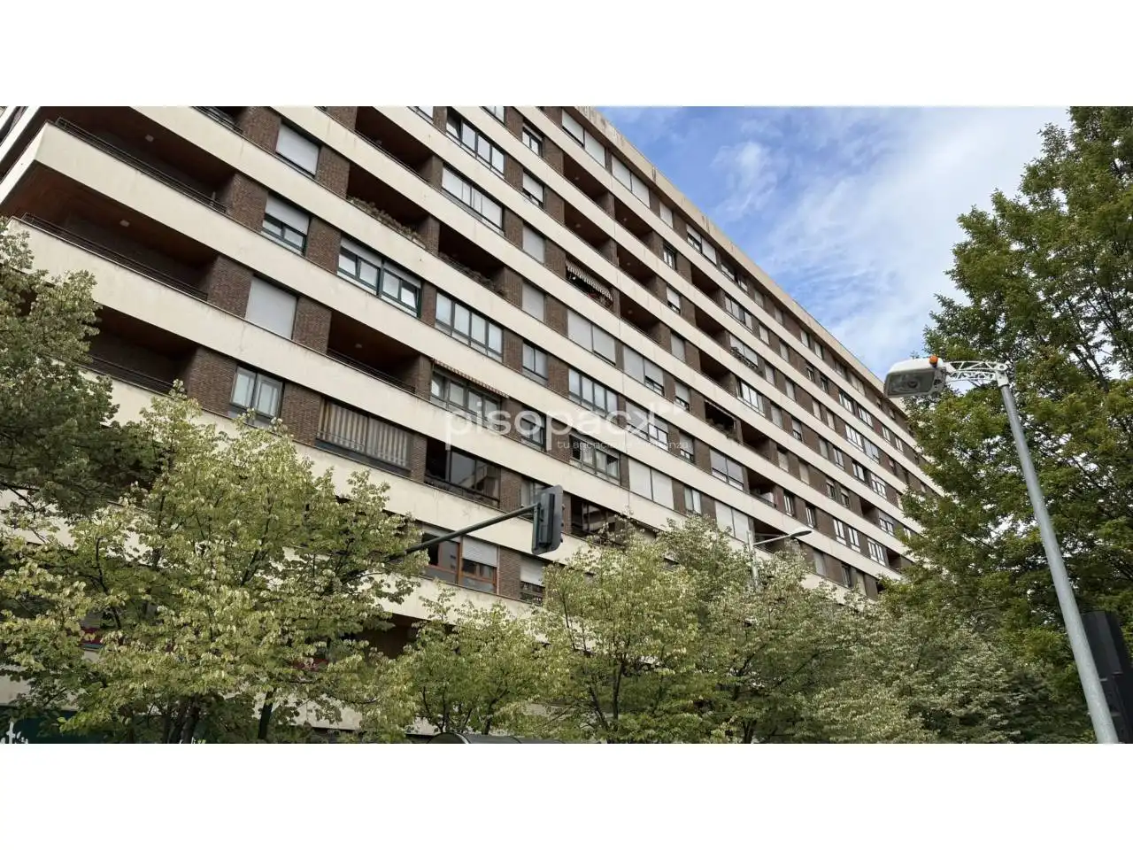 Exterior view of Flat for sale in  Pamplona / Iruña  with Heating, Parquet flooring and Terrace