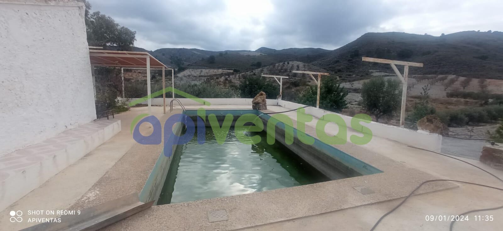 Piscina de Finca rústica en venda en Lorca amb Calefacció, Jardí privat i Terrassa