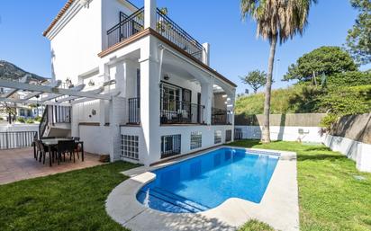 Exterior view of House or chalet for sale in Benalmádena  with Air Conditioner, Private garden and Terrace