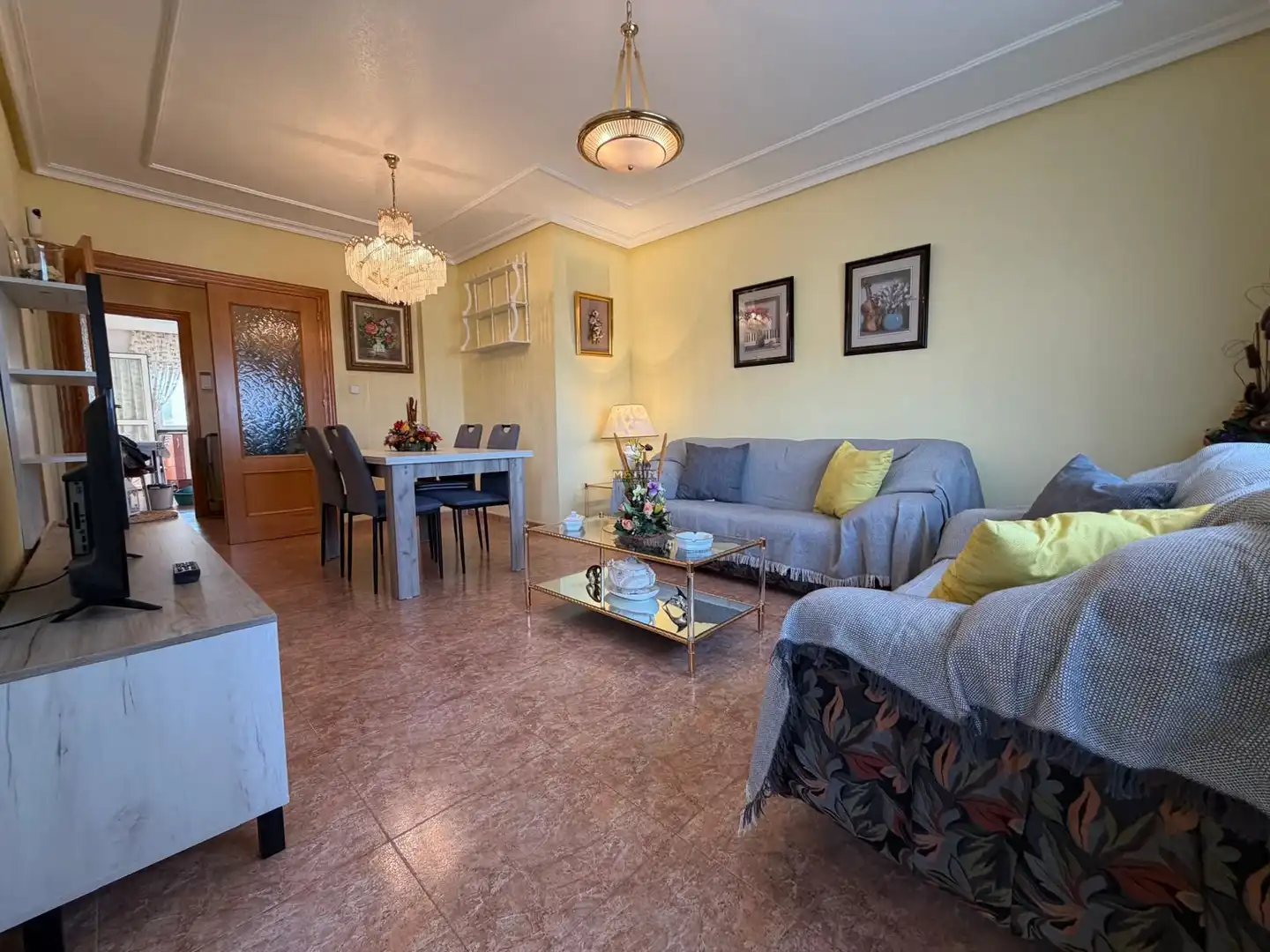 Wohnzimmer von Wohnung zur Miete in Cartagena mit Klimaanlage, Heizung und Möbliert