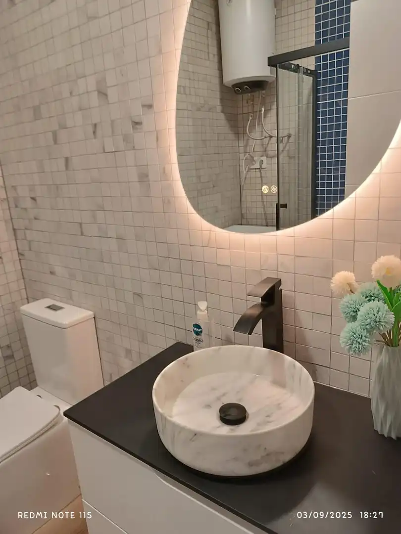 Baño de Apartamento de alquiler en Cartagena con Aire acondicionado, Calefacción y Terraza