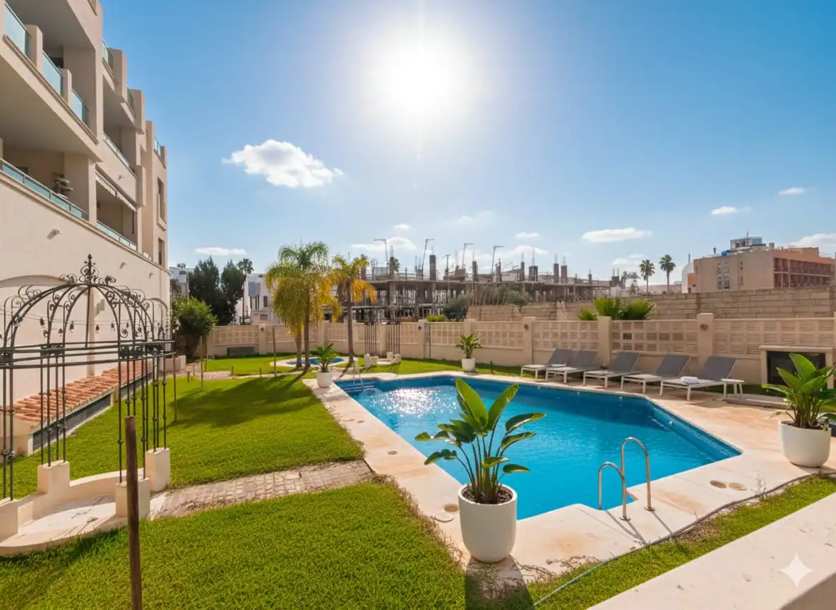 Schwimmbecken von Wohnung zum Verkauf in Motril mit Klimaanlage, Heizung und Parkett