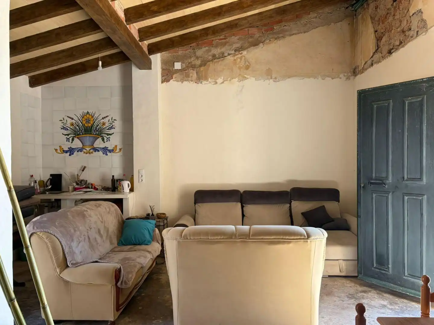 Sala de estar de Finca rústica en venta en Oliva