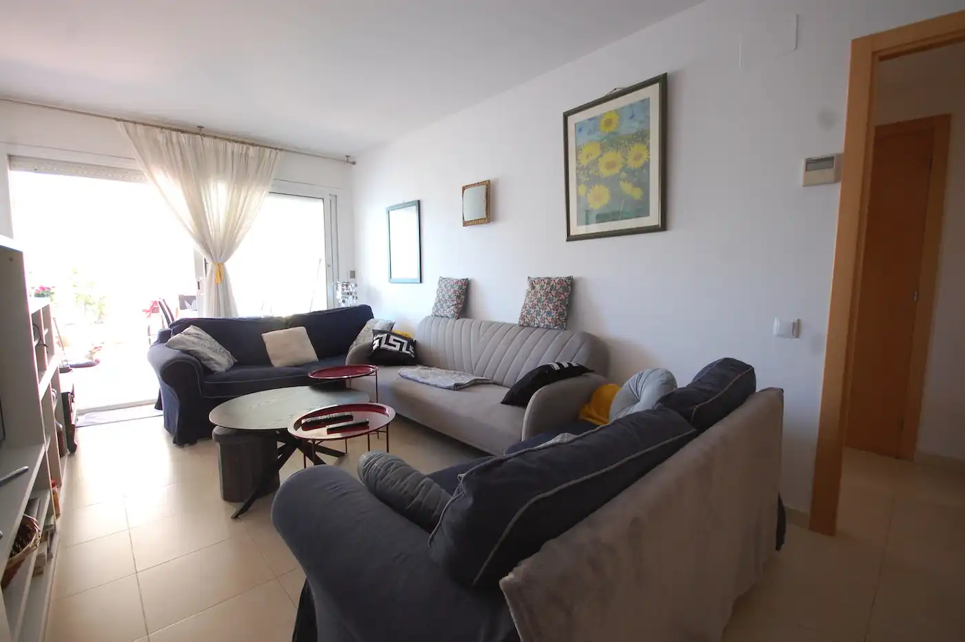 Sala de estar de Apartamento en venta en L'Escala con Aire acondicionado, Calefacción y Terraza