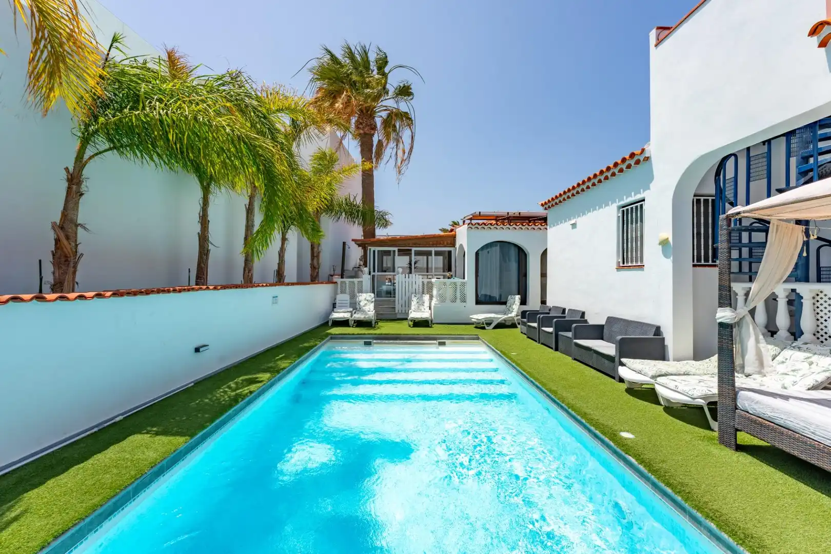 Piscina de Casa o xalet en venda en San Miguel de Abona amb Aire condicionat, Jardí privat i Terrassa