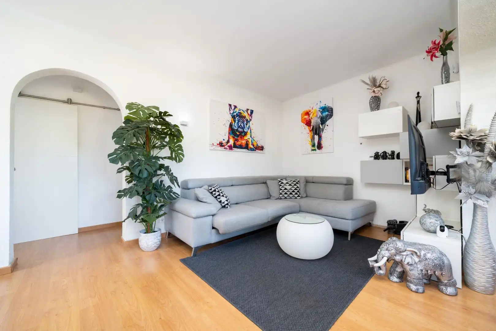 Sala d'estar de Casa adosada en venda en Calvià amb Aire condicionat, Calefacció i Jardí privat