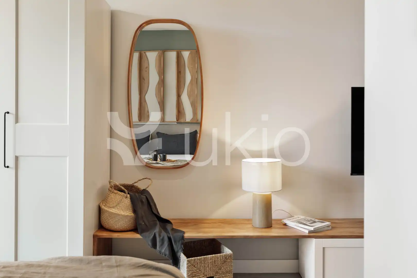 Schlafzimmer von Wohnung zur Miete in Barcelona mit Klimaanlage, Heizung und Möbliert