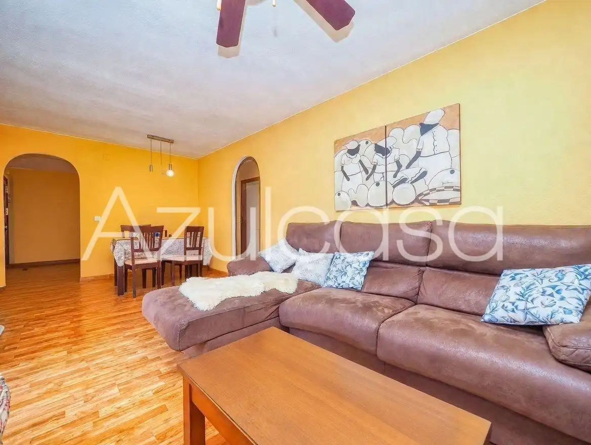 Living room of Flat for sale in El Campello  with Air Conditioner, Terrace and Furnished