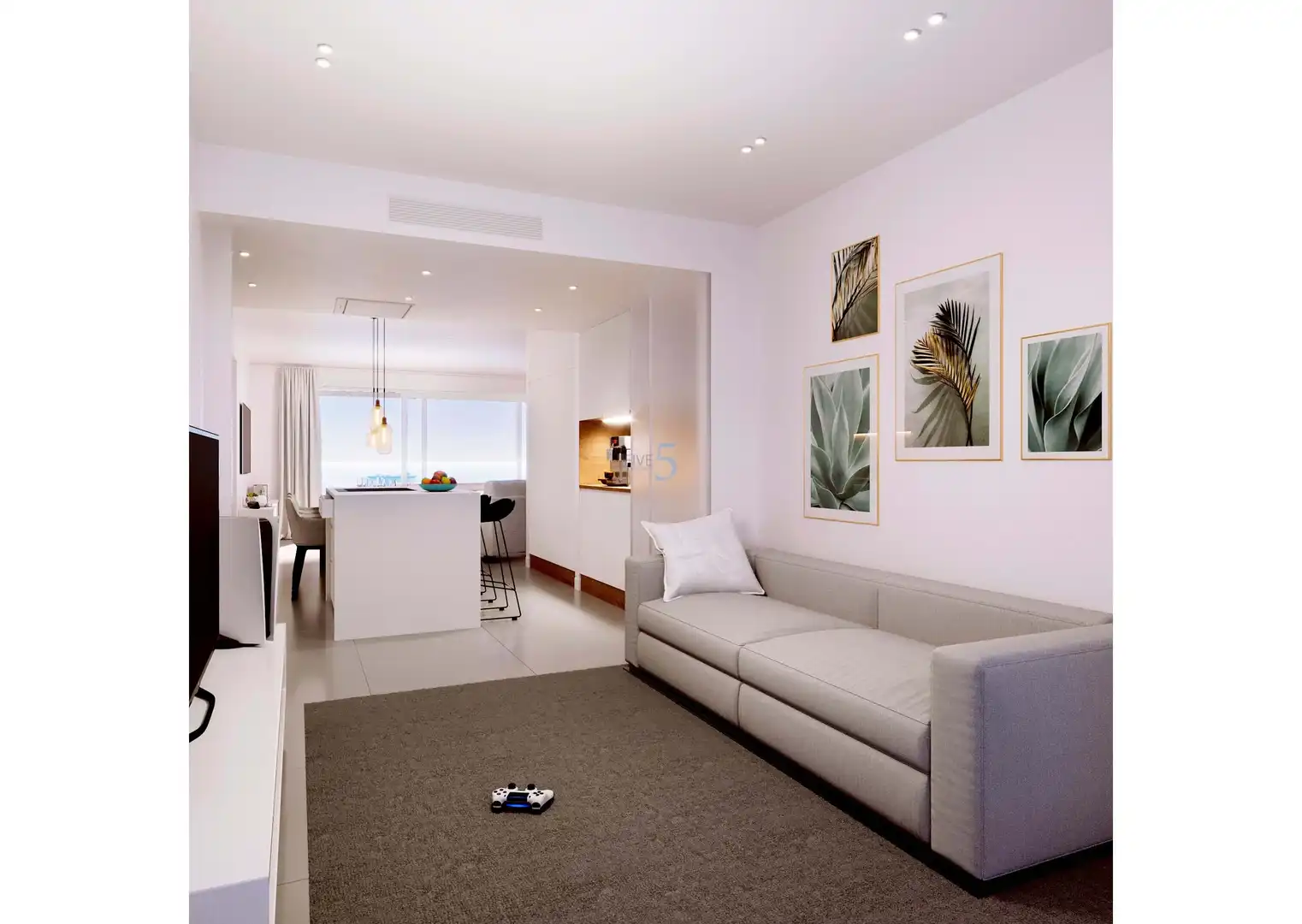 Sala de estar de Ático en venta en La Manga del Mar Menor con Piscina