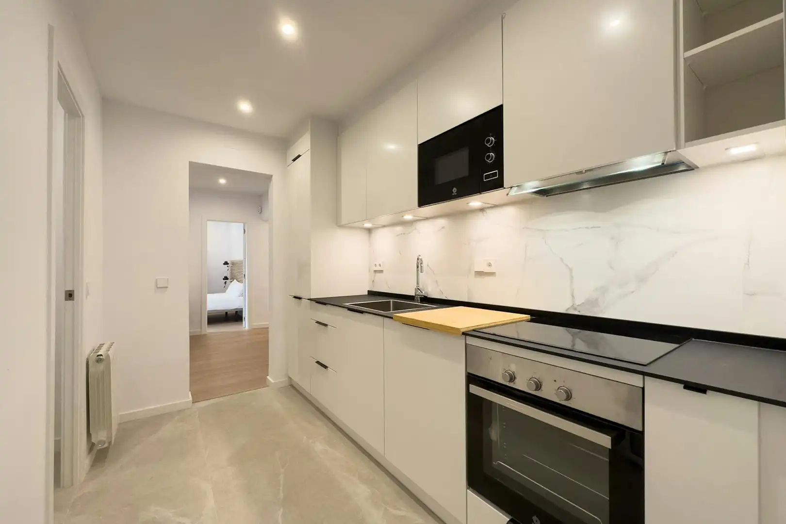 Kitchen of Flat for rent in Barcelona  with Air Conditioner, Heating and Furnished