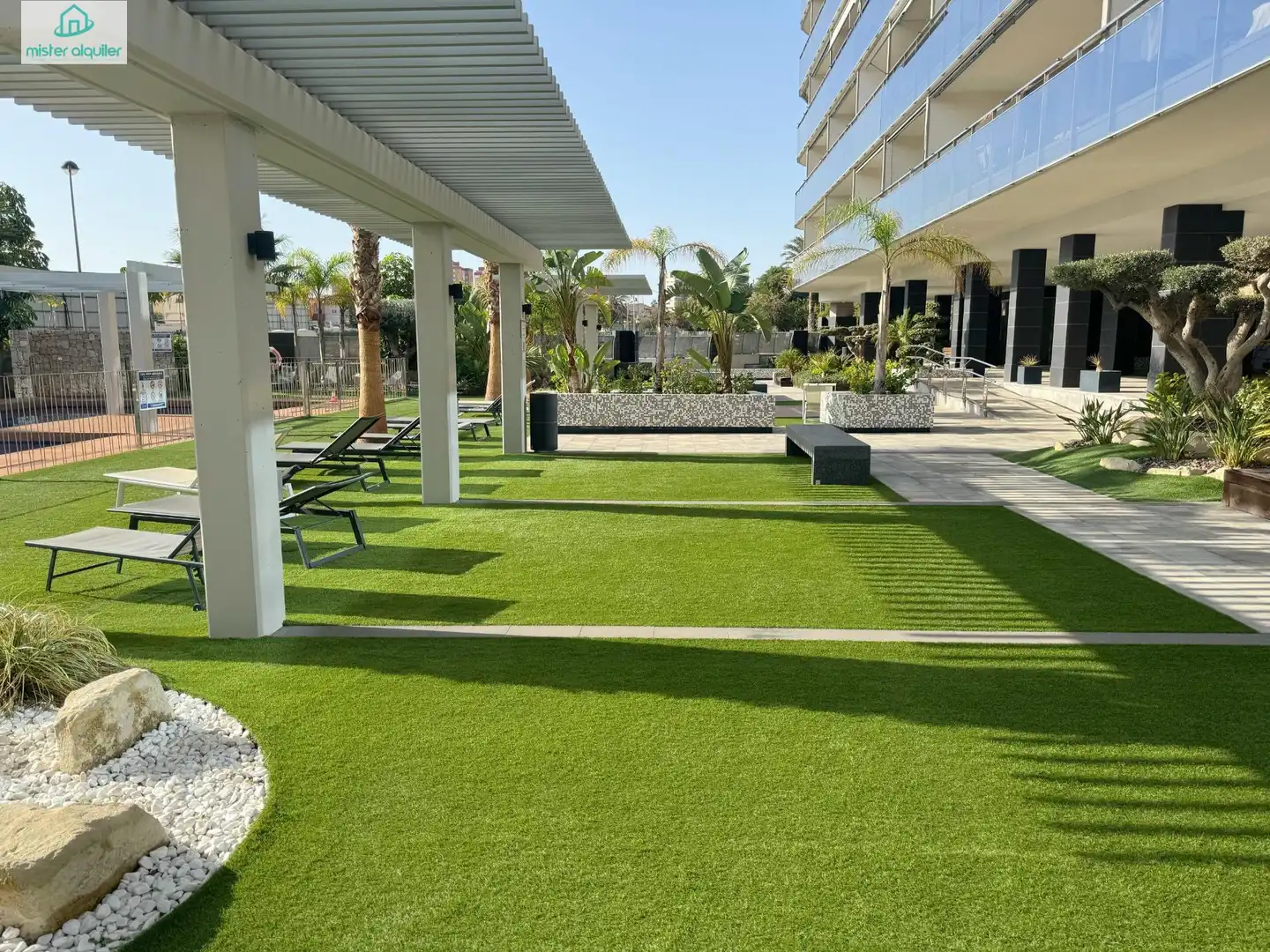 Terrace of Apartments for rent in El Campello  with Air Conditioner, Private garden and Terrace