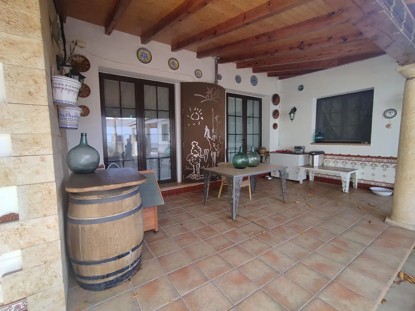 Terraza de Casa o chalet en venta en Pedro Muñoz con Aire acondicionado, Calefacción y Jardín privado