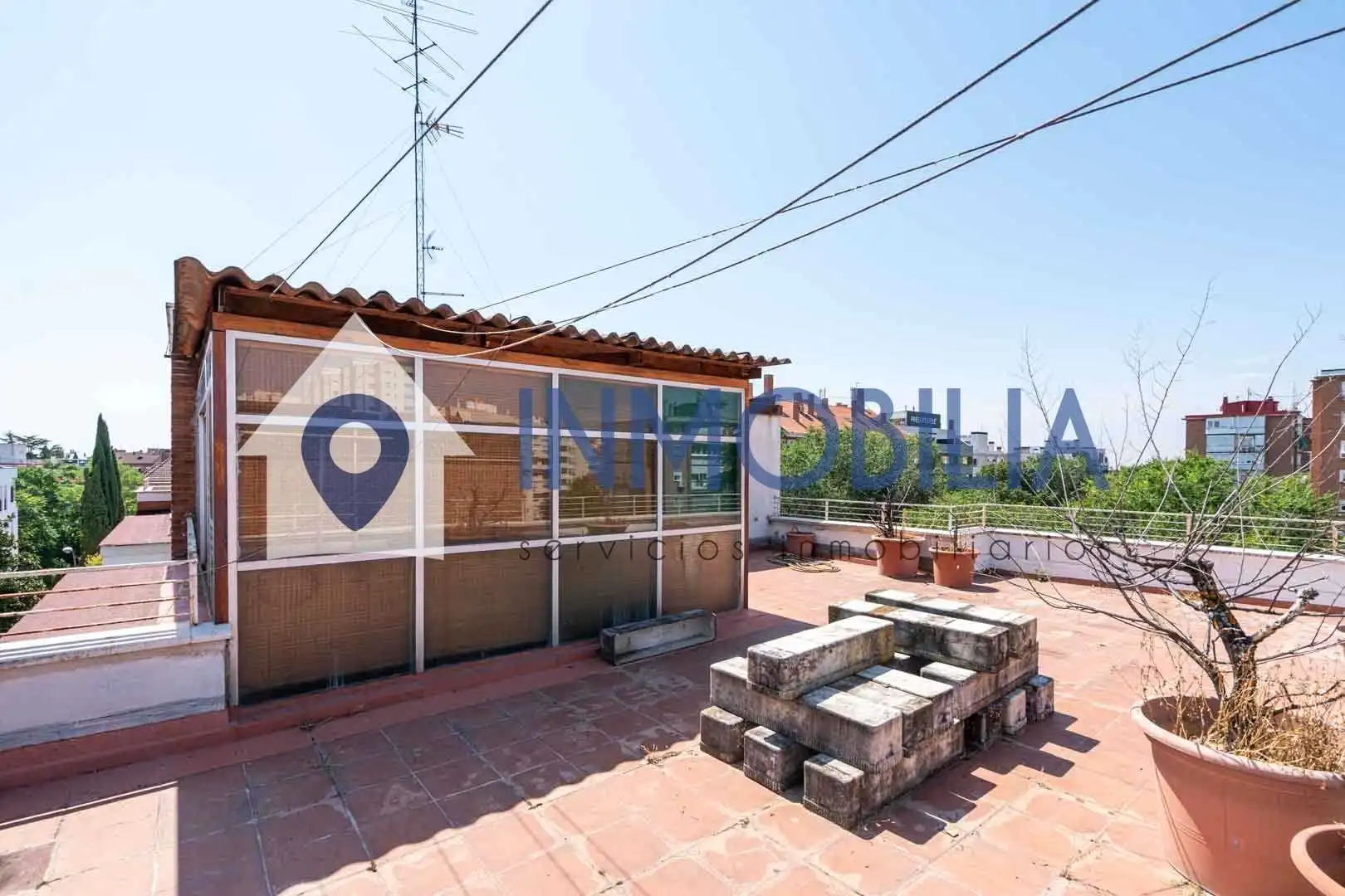 Terraza de Ático en venta en Madrid con Calefacción y Terraza