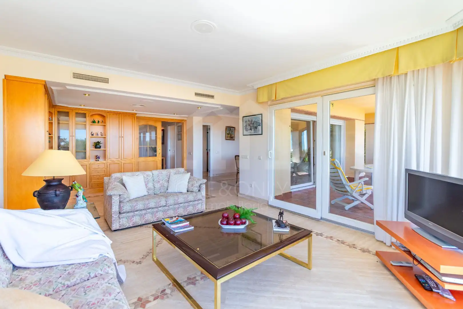 Sala de estar de Casa o chalet de alquiler en Mont-roig del Camp con Aire acondicionado, Calefacción y Jardín privado