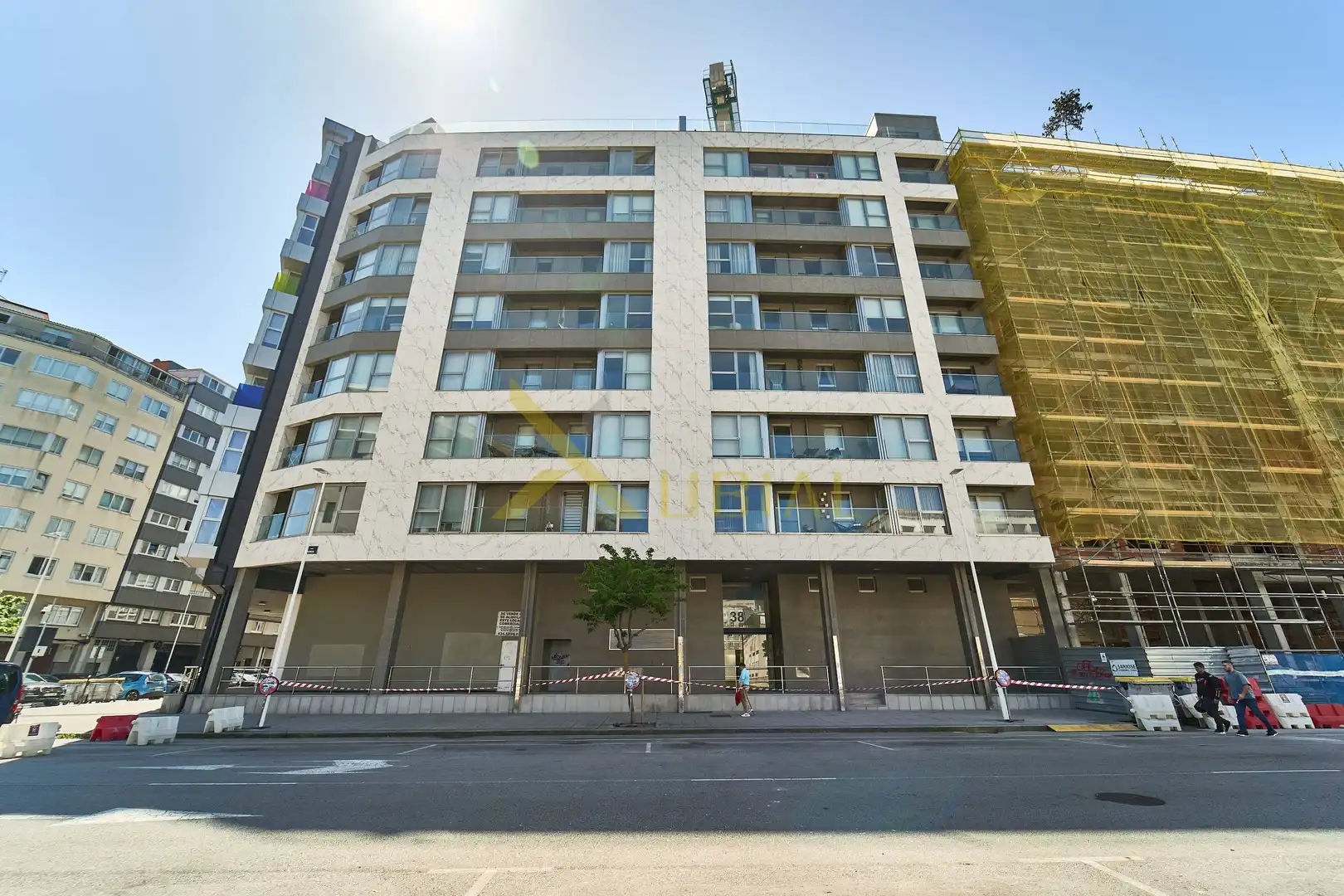 Exterior view of Flat for sale in A Coruña Capital   with Storage room, Furnished and Balcony