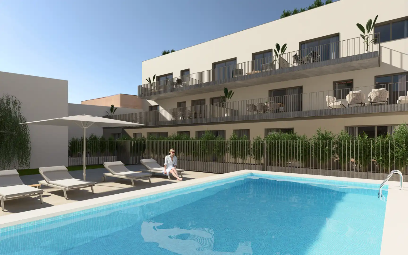 Piscina de Pis en venda en Sabadell amb Aire condicionat, Calefacció i Parquet
